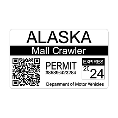 Mall Crawler Permit Sticker 3.5