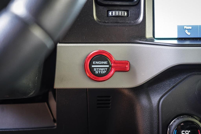 Metal Push to Start Trim (Red, Blue, or Silver) - 2021+ Bronco - StickerFab