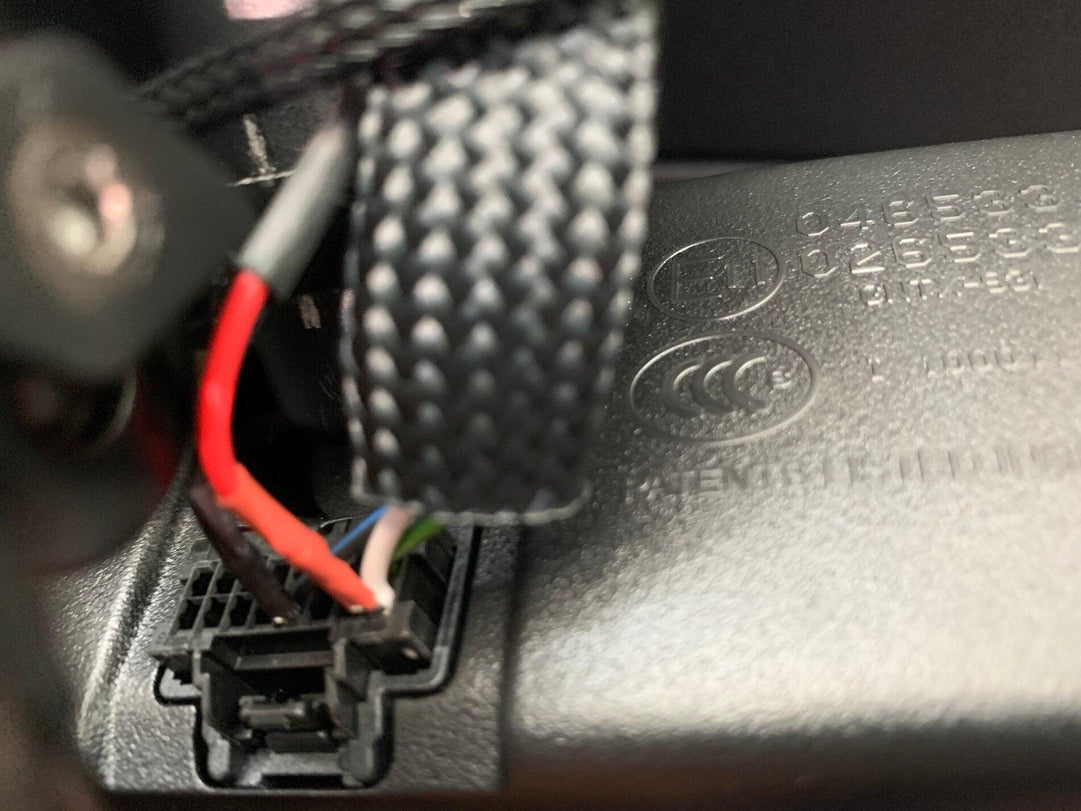 Mirror Tap to 12V RJ11 Escort / Valentine / Uniden Radar Detector Power Cord - Universal - StickerFab