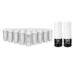 Mishimoto Aluminum Locking Lug Nuts M12x1.5 27pc Set - 2021+ Bronco (non Raptor) - StickerFab