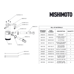 Mishimoto Baffled Oil Catch Can Kit - 2021+ Bronco 2.3L - StickerFab