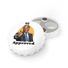 OJ Approved Bottle Opener - StickerFab