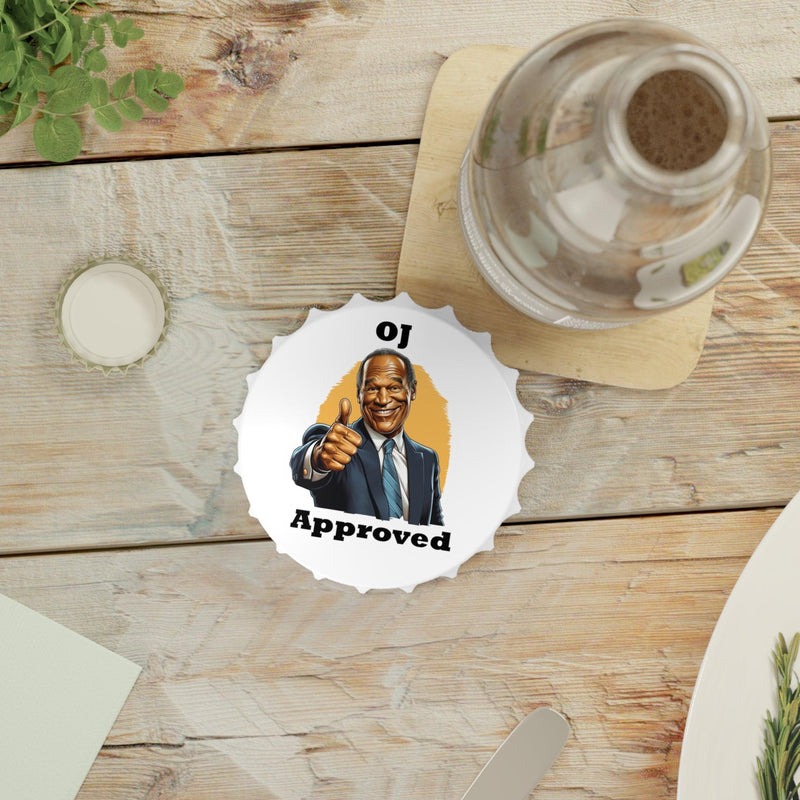 OJ Approved Bottle Opener - StickerFab