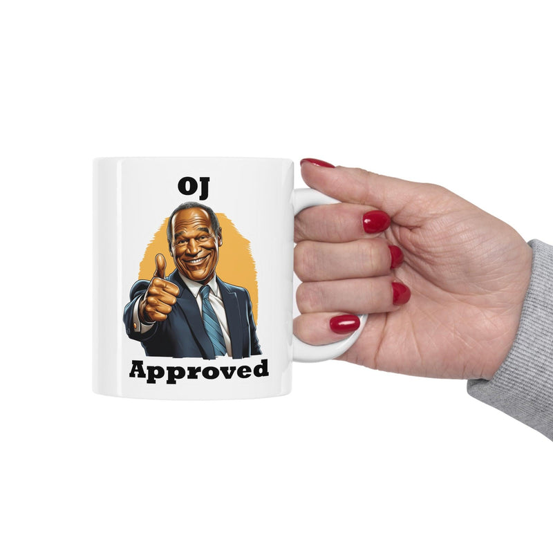 "OJ Approved" Ceramic Mug - StickerFab