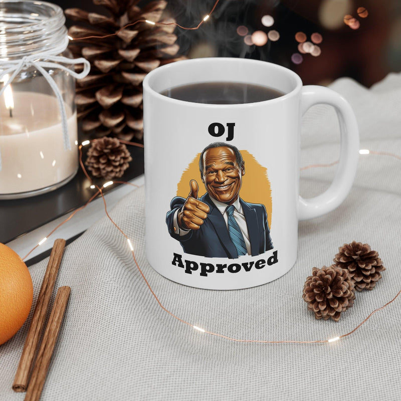 "OJ Approved" Ceramic Mug - StickerFab