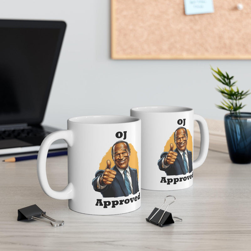 "OJ Approved" Ceramic Mug - StickerFab