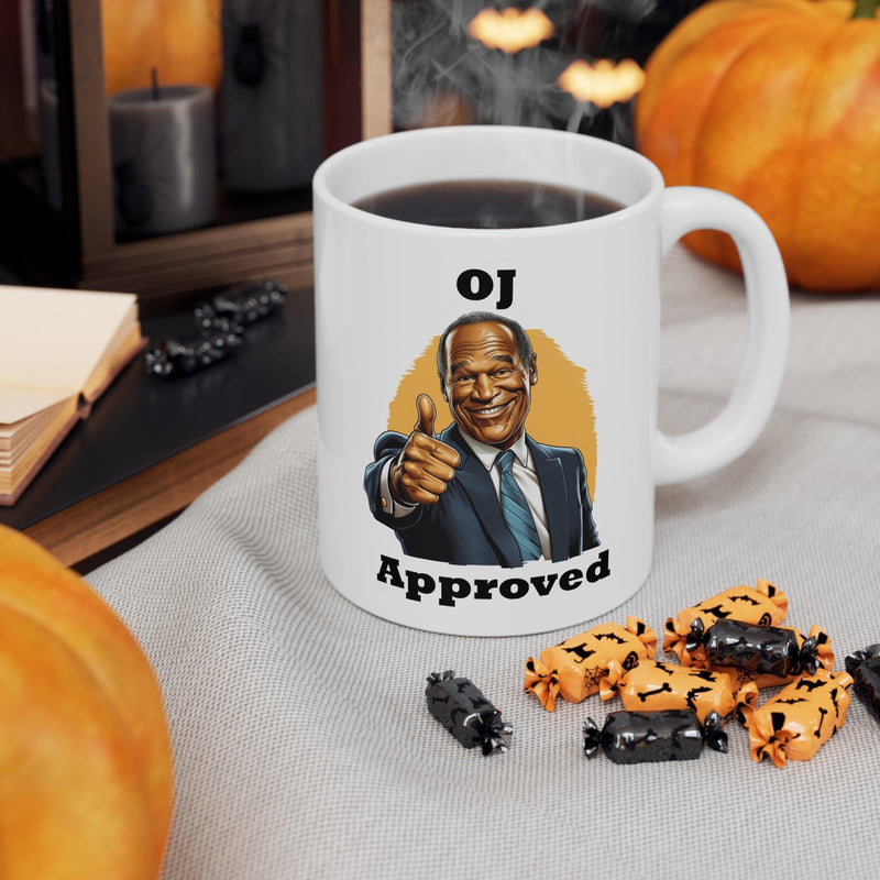 "OJ Approved" Ceramic Mug - StickerFab