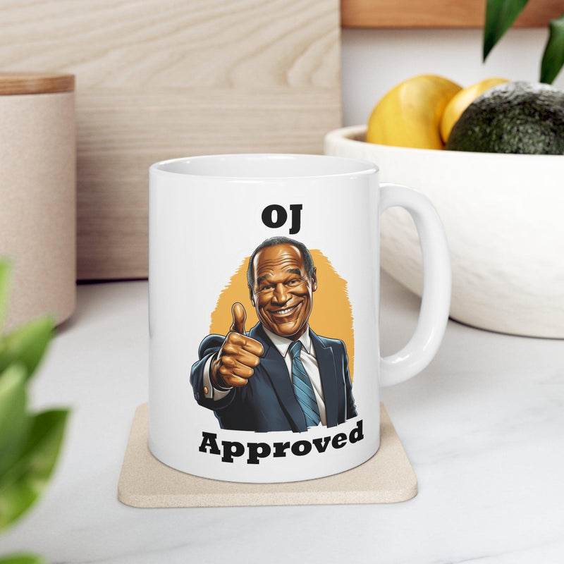 "OJ Approved" Ceramic Mug - StickerFab