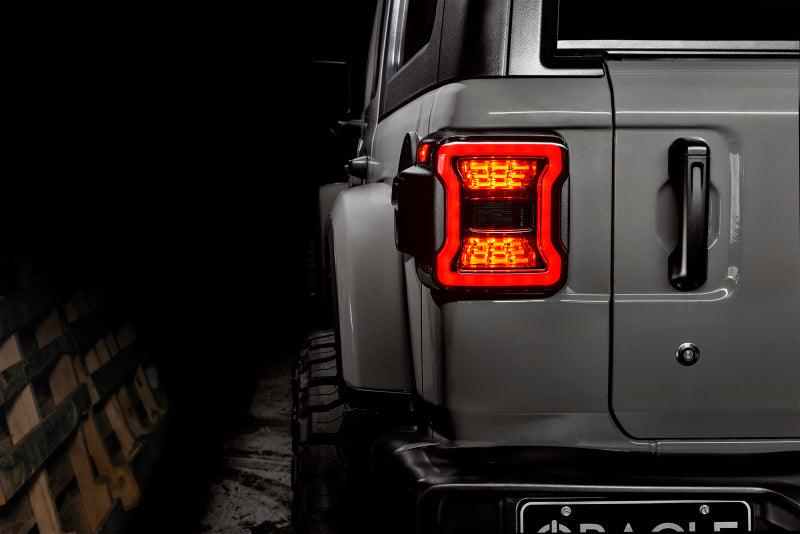 Oracle Black Series LED Tail Lights - 2018+ Wrangler JL - StickerFab