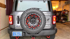 Oracle LED Red Illuminated Spare Tire Wheel Ring Third Brake Light - 2021+ Bronco - StickerFab