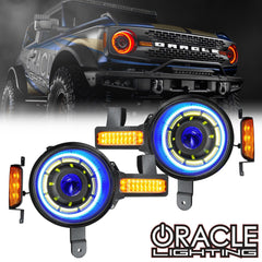 Oracle Oculus RGB Bi-LED Projector Headlights - 2021+ Bronco - StickerFab