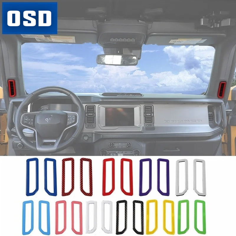 OSD A Pillar Defroster Vent ABS Overlays - 2021+ Bronco