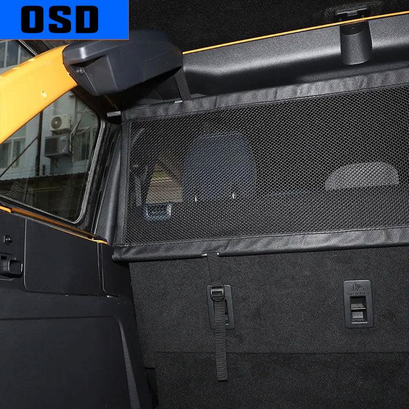 OSD Rear Pet / Cargo Mesh Net Divider - 2021+ Bronco 4 Door - StickerFab