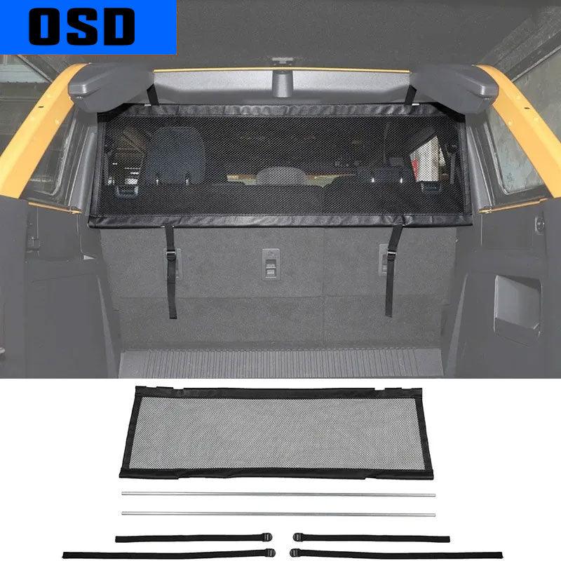 OSD Rear Pet / Cargo Mesh Net Divider - 2021+ Bronco 4 Door - StickerFab