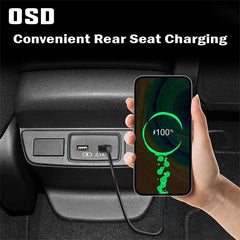 OSD Rear Seat Dual USB Ports fits 2022+ WRX Base - StickerFab