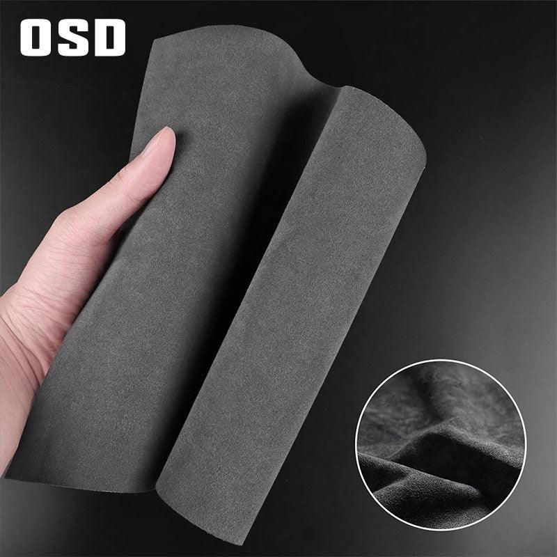 OSD Suede Seatbelt Panel Protector Overlays fits 2022+ BRZ / GR86 - StickerFab