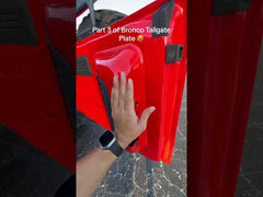 Acrylic Laser Series Tailgate Plate - 2021+ Bronco