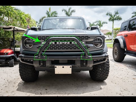 21 Offroad OE Style Bull Bar - 2021+ Bronco w/ Modular HD Bumper