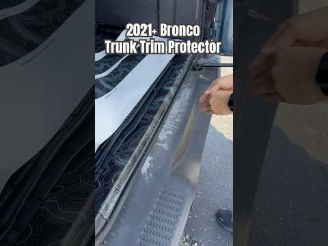 Topo Trunk Trim Overlay / Protector - 2021+ Bronco