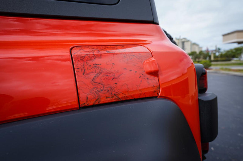 Printed Series Fuel Door Overlay - 2021+ Bronco Raptor - StickerFab