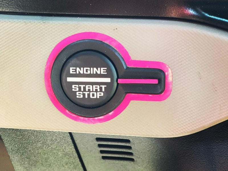 Push to Start Trim Outline - 2021+ Bronco - StickerFab