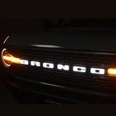 Putco Luminix Ford Licensed Bronco Grille LED Letters - 2021+ Bronco - StickerFab