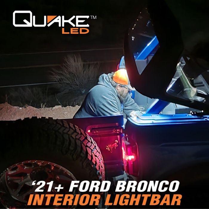 Quake 39" LED Interior Cargo Area Light Bar - 2021+ Bronco - StickerFab