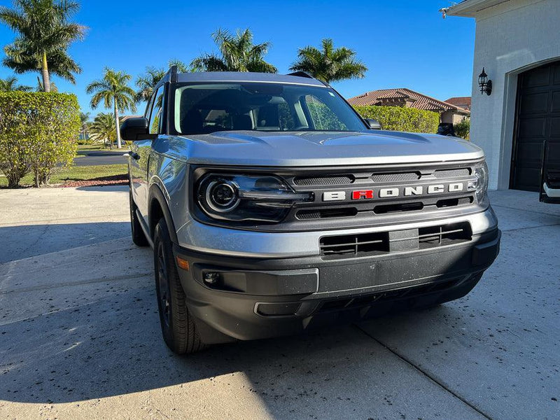 "R" Front Grille Overlay - 2021+ Bronco Sport - StickerFab