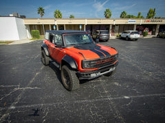 Racing Hood Stripes V1 - 2022+ Bronco Raptor - StickerFab