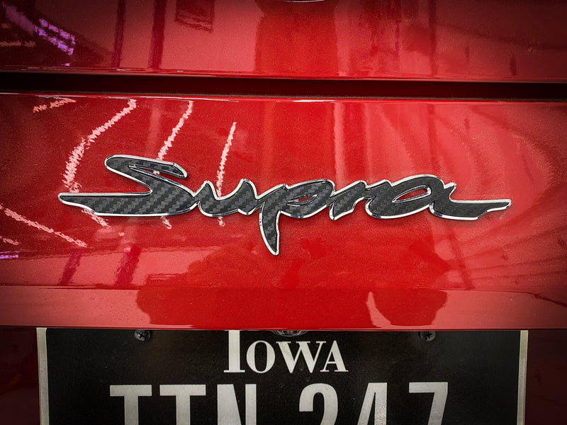 Rear Supra Emblem Overlay (Various Colors) - 2020+ Supra - StickerFab