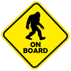 Sasquatch / Bigfoot On Board Sticker 5