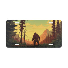 Sasquatch Exploration Vehicle Vanity Plate - StickerFab