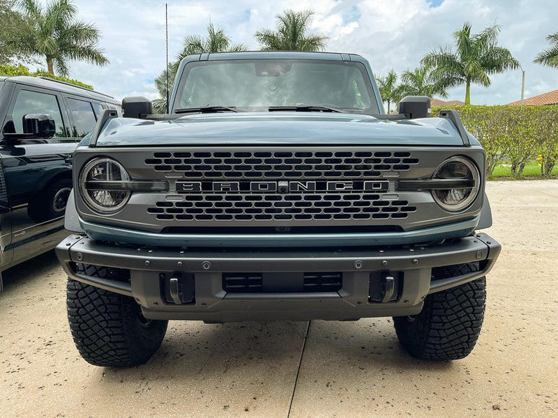 Smoked Signature DRL Bar Overlays - 2021+ Bronco (Signature Headlights) - StickerFab