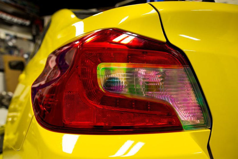 Smoked Tail Light Overlays (Dark, Light, Red, or Yellow) for 2015-2020 Subaru WRX / STI - StickerFab