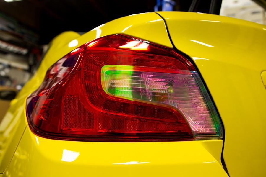 Smoked Tail Light Overlays (Dark, Light, Red, or Yellow) for 2015-2020 Subaru WRX / STI - StickerFab