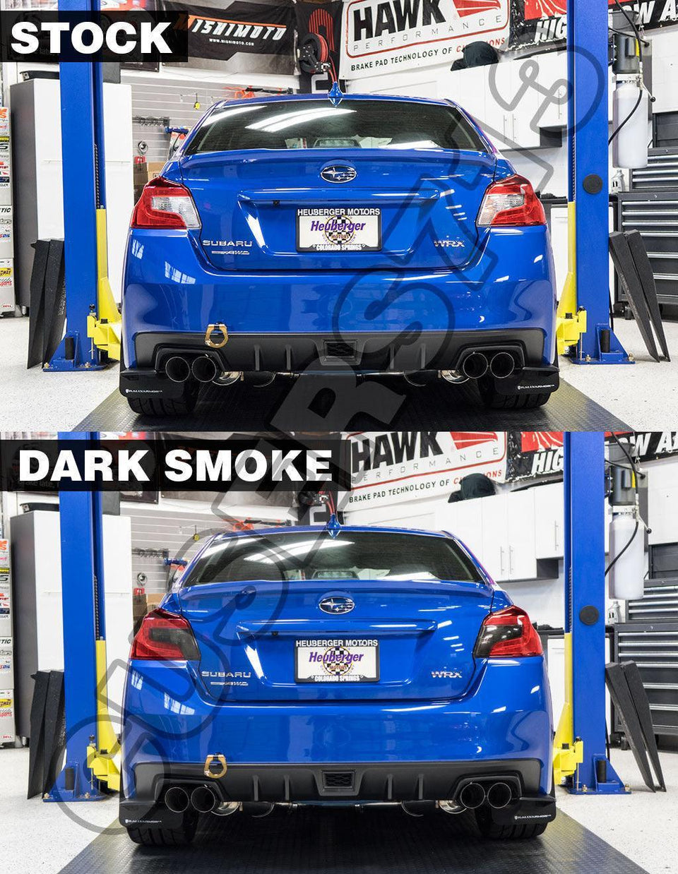 Smoked Tail Light Overlays (Dark, Light, Red, or Yellow) for 2015-2020 Subaru WRX / STI - StickerFab