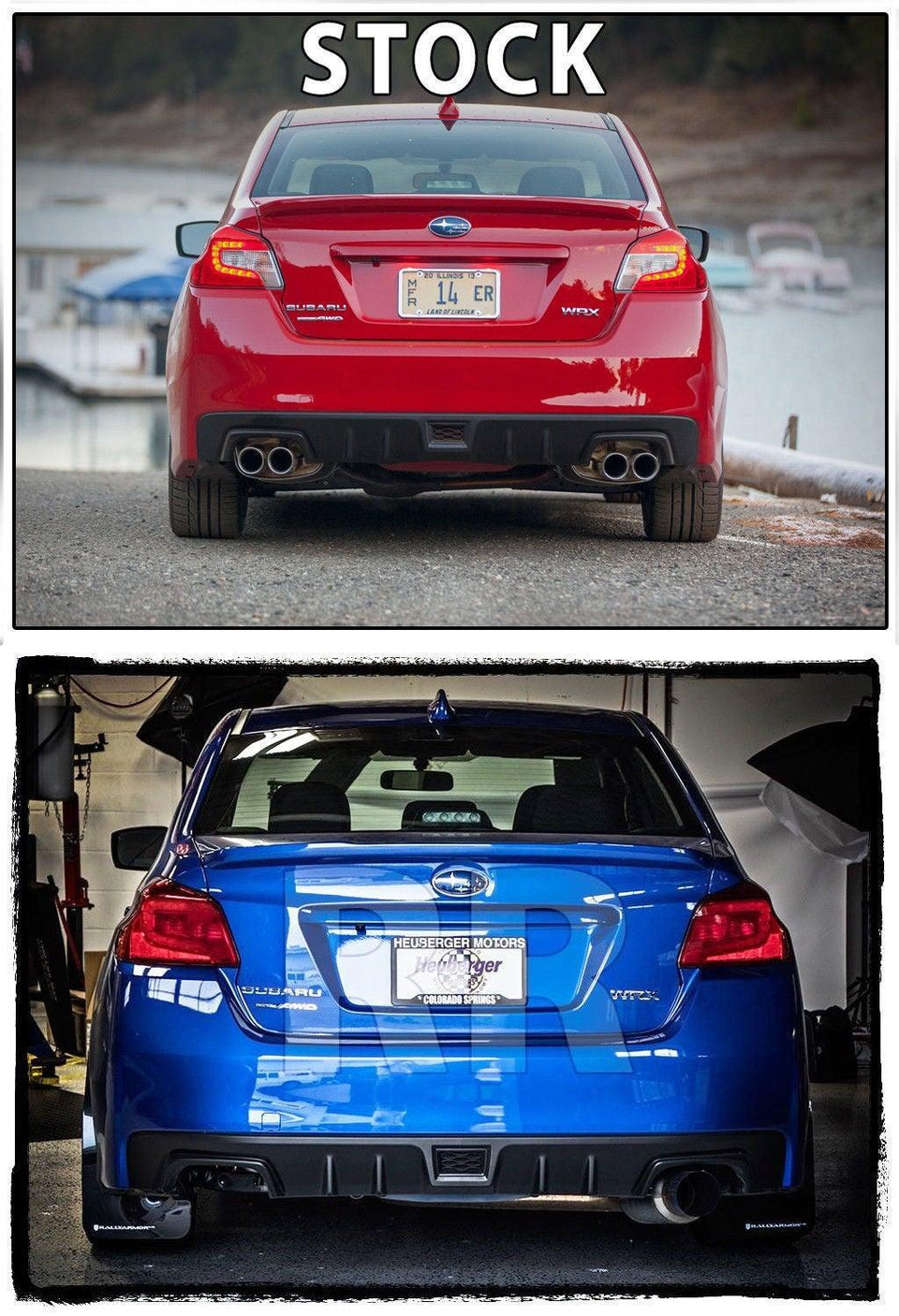 Smoked Tail Light Overlays (Dark, Light, Red, or Yellow) for 2015-2020 Subaru WRX / STI - StickerFab