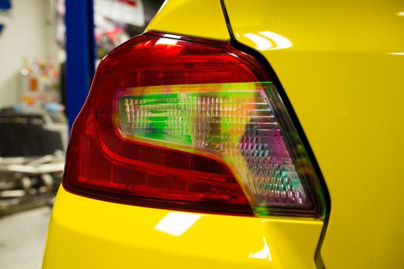 Smoked Tail Light Overlays (Dark, Light, Red, or Yellow) for 2015-2020 Subaru WRX / STI - StickerFab