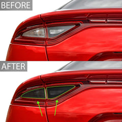 Smoked Taillight Overlays - 2018-2021 Kia Stinger GT - StickerFab