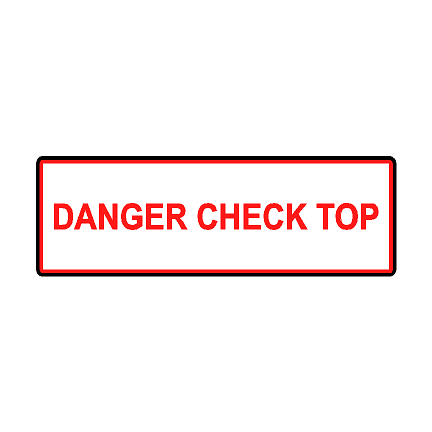 Soft Top Warning Labels - 2021+ Bronco - StickerFab