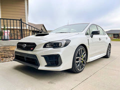 Special Edition Dark Smoke Stealth Headlight Overlays - 2015-2020 WRX / STI - StickerFab