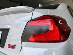 Special Edition Dark Smoke Stealth Tail Light Overlays - 2015+ WRX / STI - StickerFab