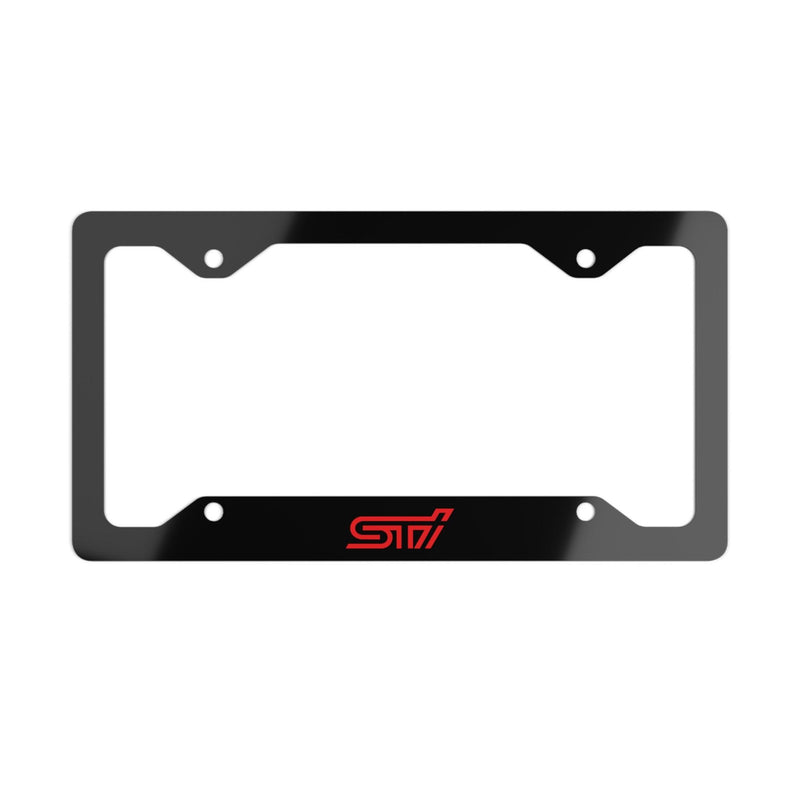 Custom Prints "STI" Metal License Plate Frame V2 - StickerFab