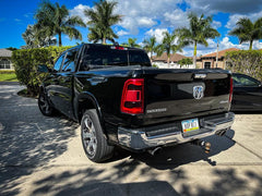 Tail Light Overlays - 2019-2022 RAM 1500 (w/ Blind Spot and Cross Path Detection) - StickerFab