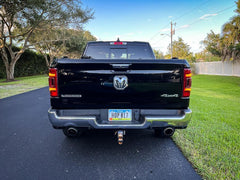 Tail Light Overlays - 2019-2022 RAM 1500 (w/ Blind Spot and Cross Path Detection) - StickerFab