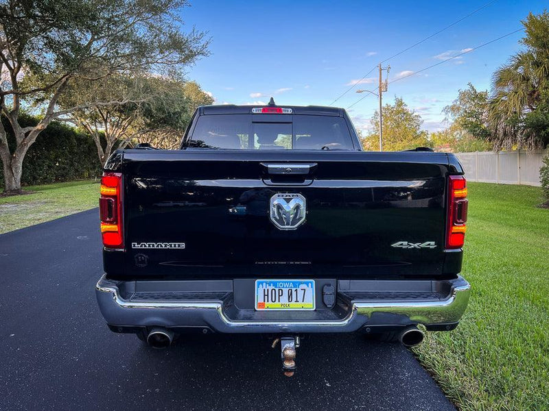 Tail Light Overlays - 2019-2022 RAM 1500 (w/ Blind Spot and Cross Path Detection) - StickerFab