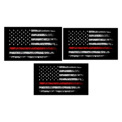 Sun Visor Airbag Label Distressed American Flag Overlays - 2024+ Tacoma - StickerFab