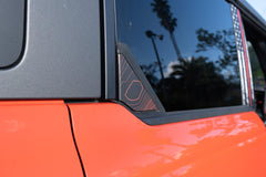 Topo Rear Window Triangle Overlay (Printed Series) - 2021+ Bronco 4 Door - StickerFab