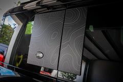 Topo Side Window Panel Overlays - 2020+ Land Rover Defender 110 / 130 - StickerFab