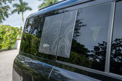 Topo Side Window Panel Overlays - 2020+ Land Rover Defender 110 / 130 - StickerFab